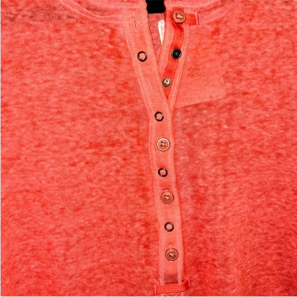 Free people Kia Henley Short sleeve tee